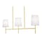 Afx Rose 36-in. 3-Light Linear Pendant - Candelabra Base - Satin Brass ROSP3605CBSB - alternate 1